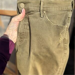 MOTHER 'The Dropout' Boyfriend Jeans in Blow Out (Moss Green)  (29)